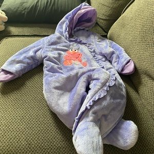 Baby girl lavender Elmo snowsuit size 12mon